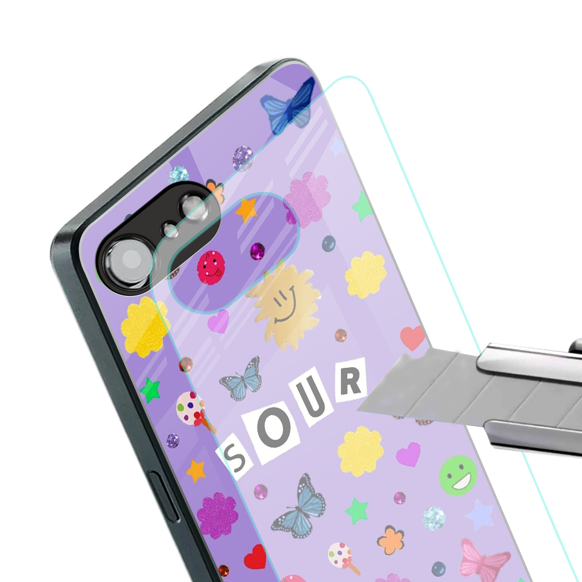 afternoon treat back phone cover | glass case for iphone 16e