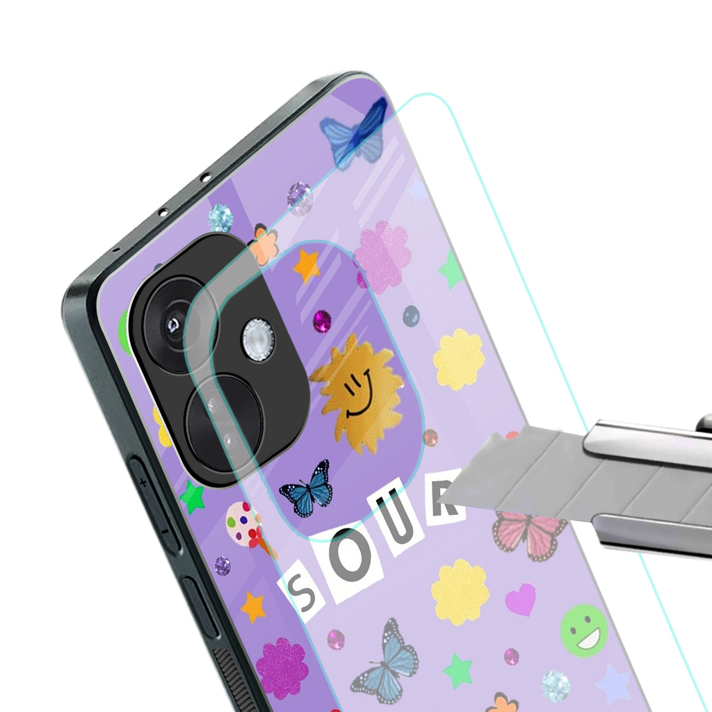afternoon treat back phone cover | glass case for oneplus nord ce 3