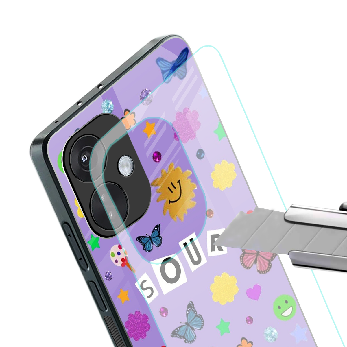 afternoon treat back phone cover | glass case for oneplus nord ce 3