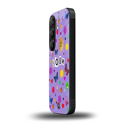 afternoon treat back phone cover | glass case for samsung galaxy s24 fe