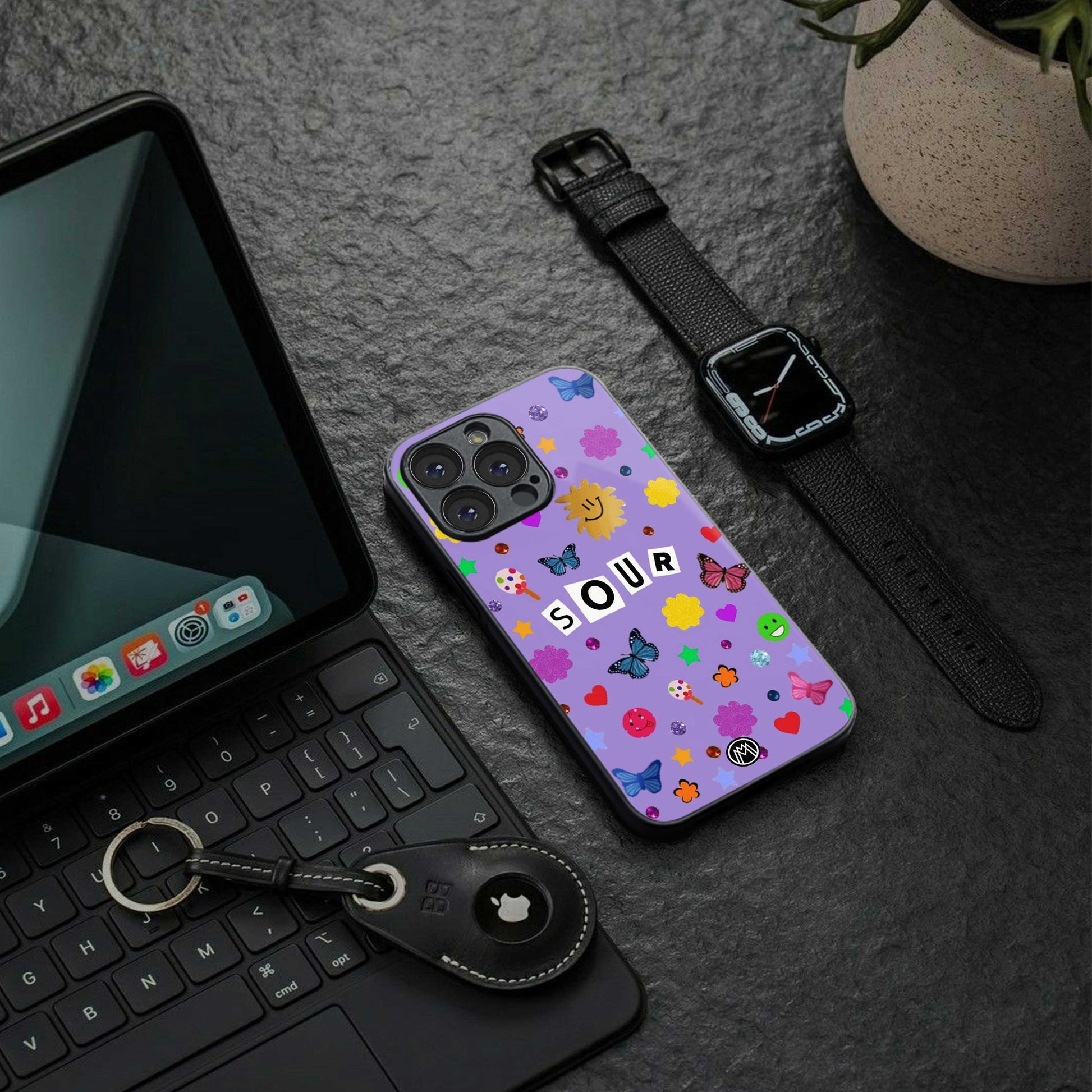 afternoon treat back phone cover | glass case for samsung galaxy s24 ultra