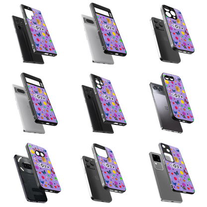 Durable Glass Back Mobile Case for iPhone, Samsung, OnePlus, Google Pixel, Redmi, Vivo, Oppo