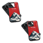 Trendy Glass Back Mobile Case for iPhone, Samsung, Redmi, OnePlus, Google Pixel, Motorola