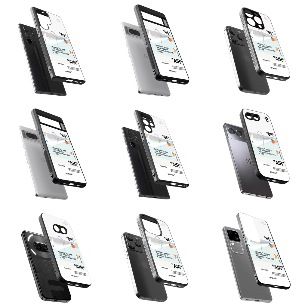Durable Glass Back Mobile Case for iPhone, Samsung, OnePlus, Google Pixel, Redmi, Vivo, Oppo