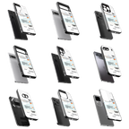 Durable Glass Back Mobile Case for iPhone, Samsung, OnePlus, Google Pixel, Redmi, Vivo, Oppo