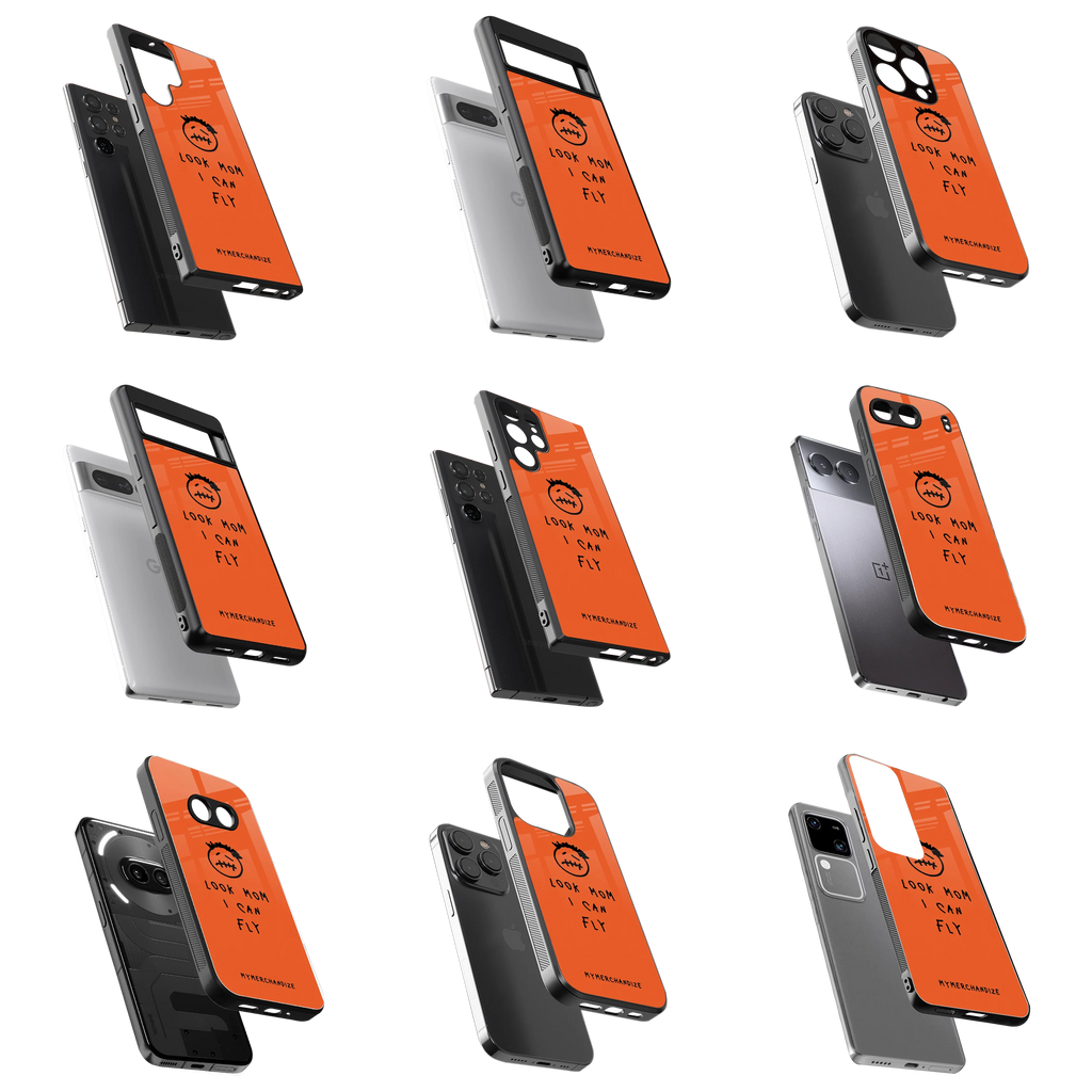 Durable Glass Back Mobile Case for iPhone, Samsung, OnePlus, Google Pixel, Redmi, Vivo, Oppo