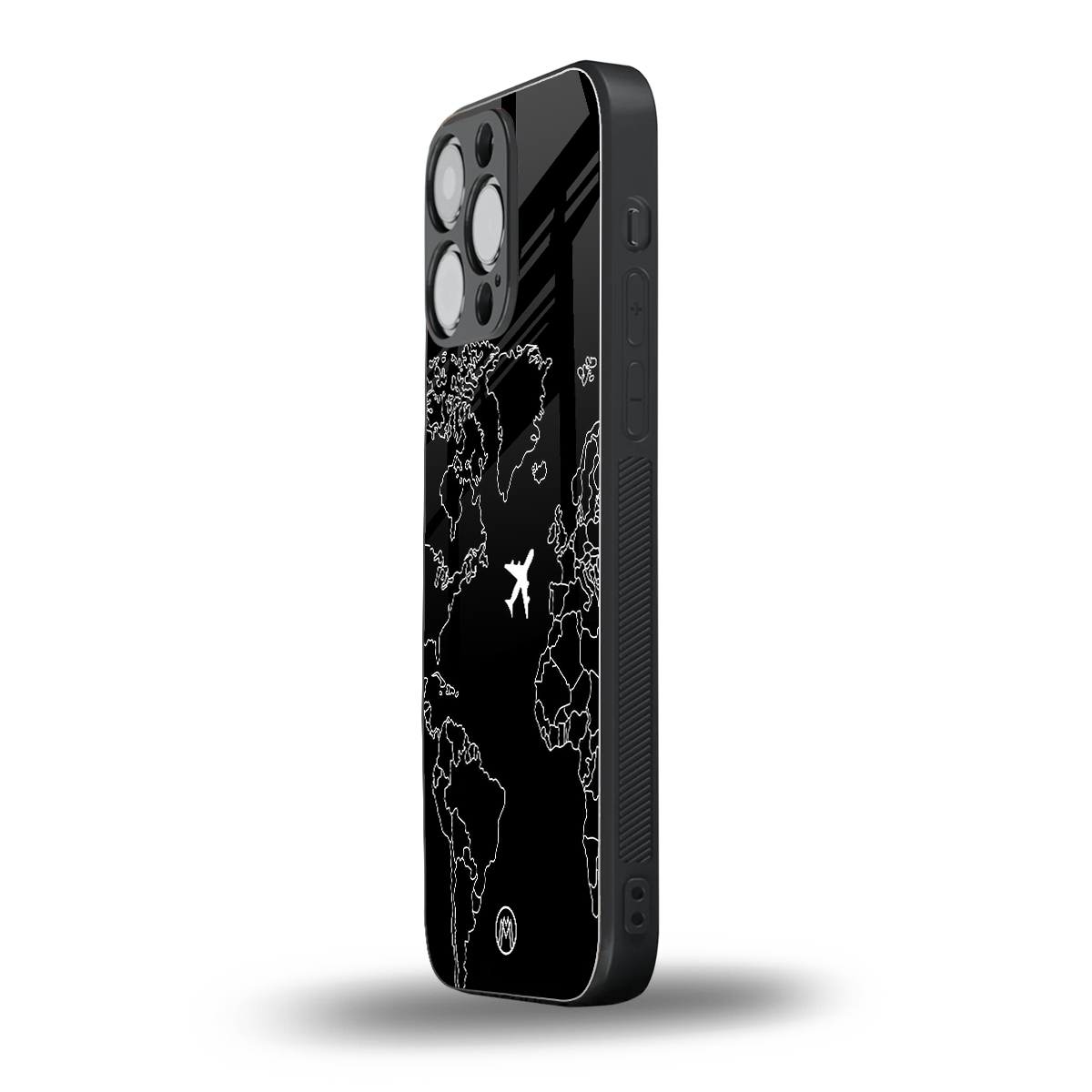 airplane flying wanderlust back phone cover | glass case for iphone 13 pro max