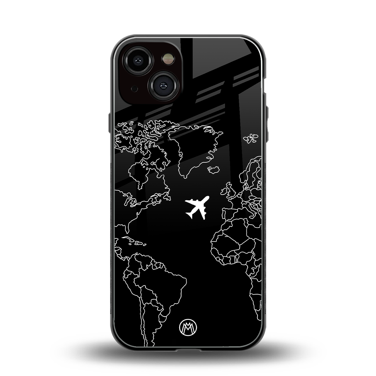 airplane flying wanderlust back phone cover | glass case for iphone 13