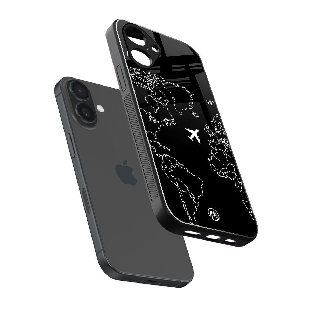 airplane flying wanderlust back phone cover | glass case for iphone 16