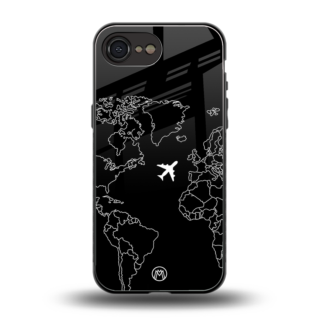 airplane flying wanderlust back phone cover | glass case for iphone 16e