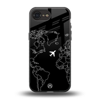 airplane flying wanderlust back phone cover | glass case for iphone 16e