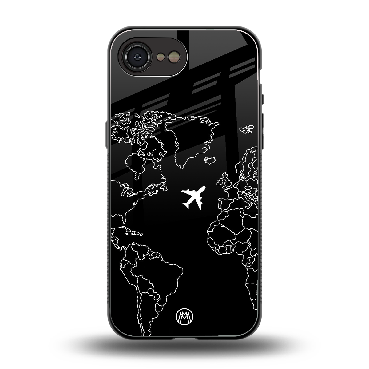 airplane flying wanderlust back phone cover | glass case for iphone 16e