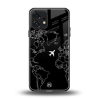 airplane flying wanderlust back phone cover | glass case for nothing phone 1