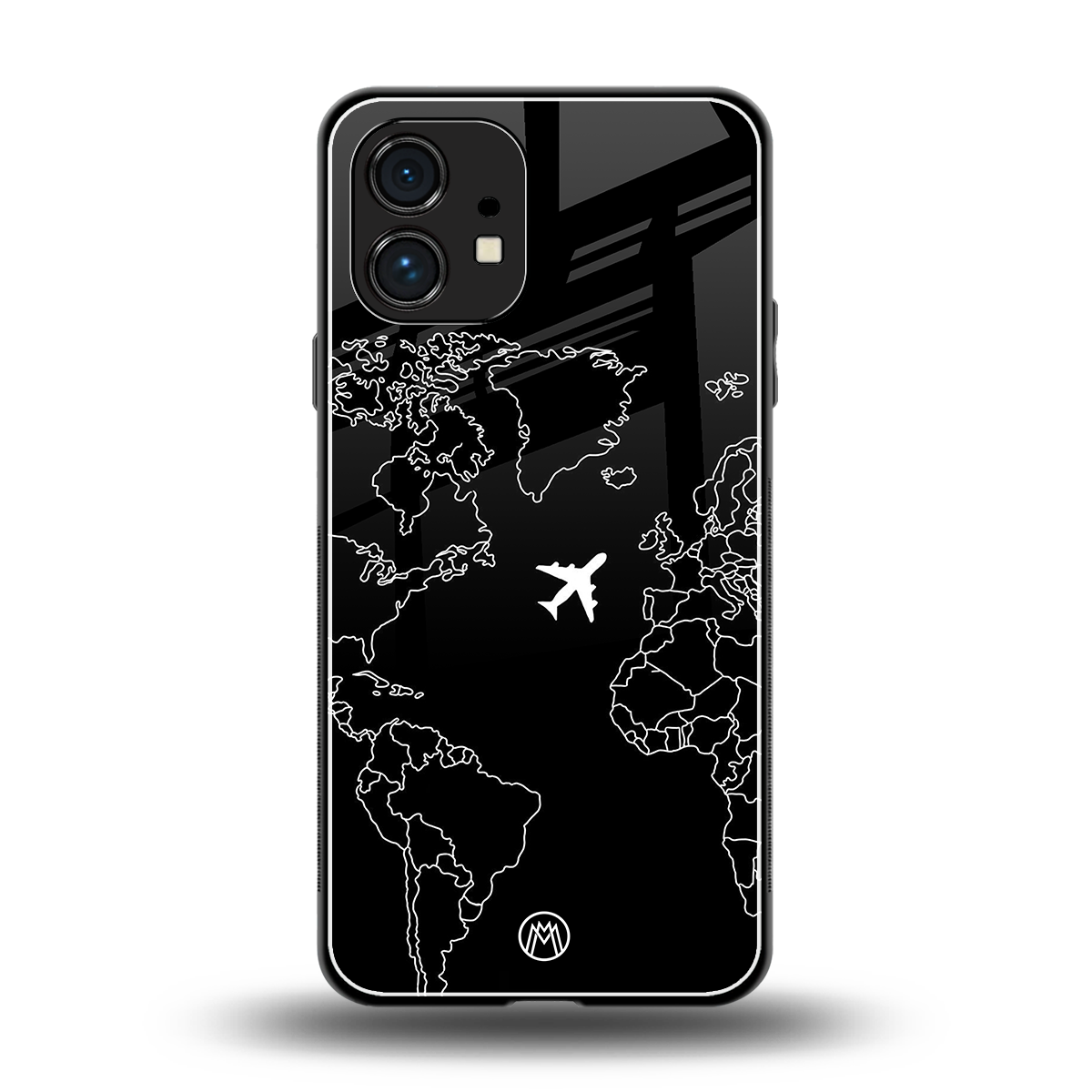 airplane flying wanderlust back phone cover | glass case for nothing phone 1
