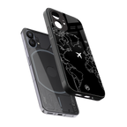 airplane flying wanderlust back phone cover | glass case for nothing phone 1