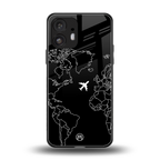 airplane flying wanderlust back phone cover | glass case for nothing phone 2