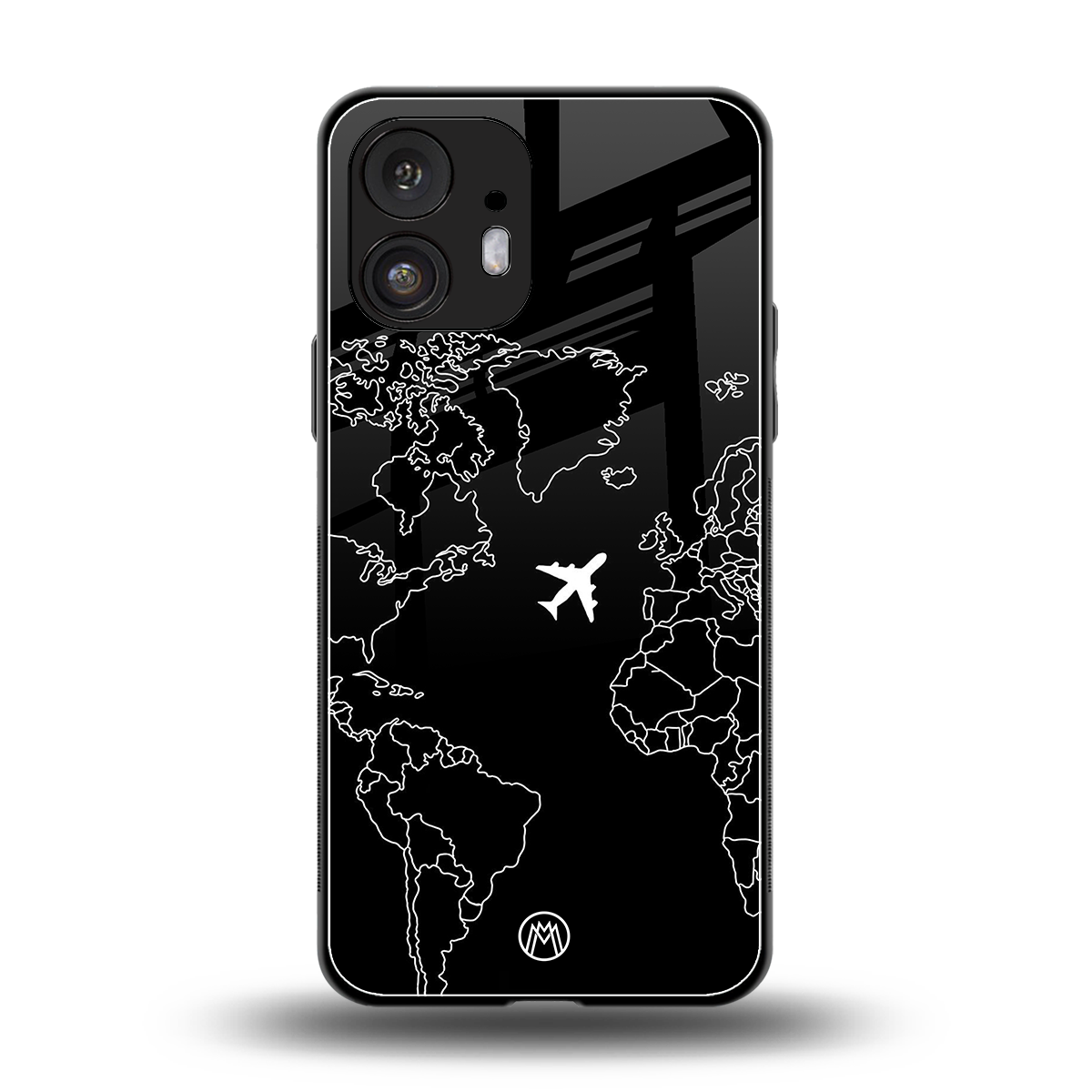 airplane flying wanderlust back phone cover | glass case for nothing phone 2