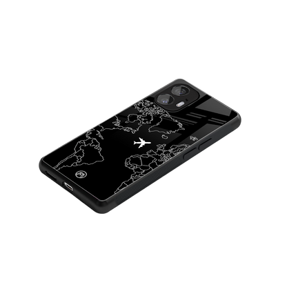 airplane flying wanderlust back phone cover | glass case for nothing phone 2