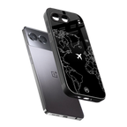 airplane flying wanderlust back phone cover | glass case for oneplus nord 4