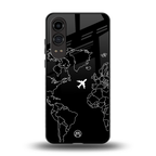 airplane flying wanderlust back phone cover | glass case for oneplus nord ce 4 lite