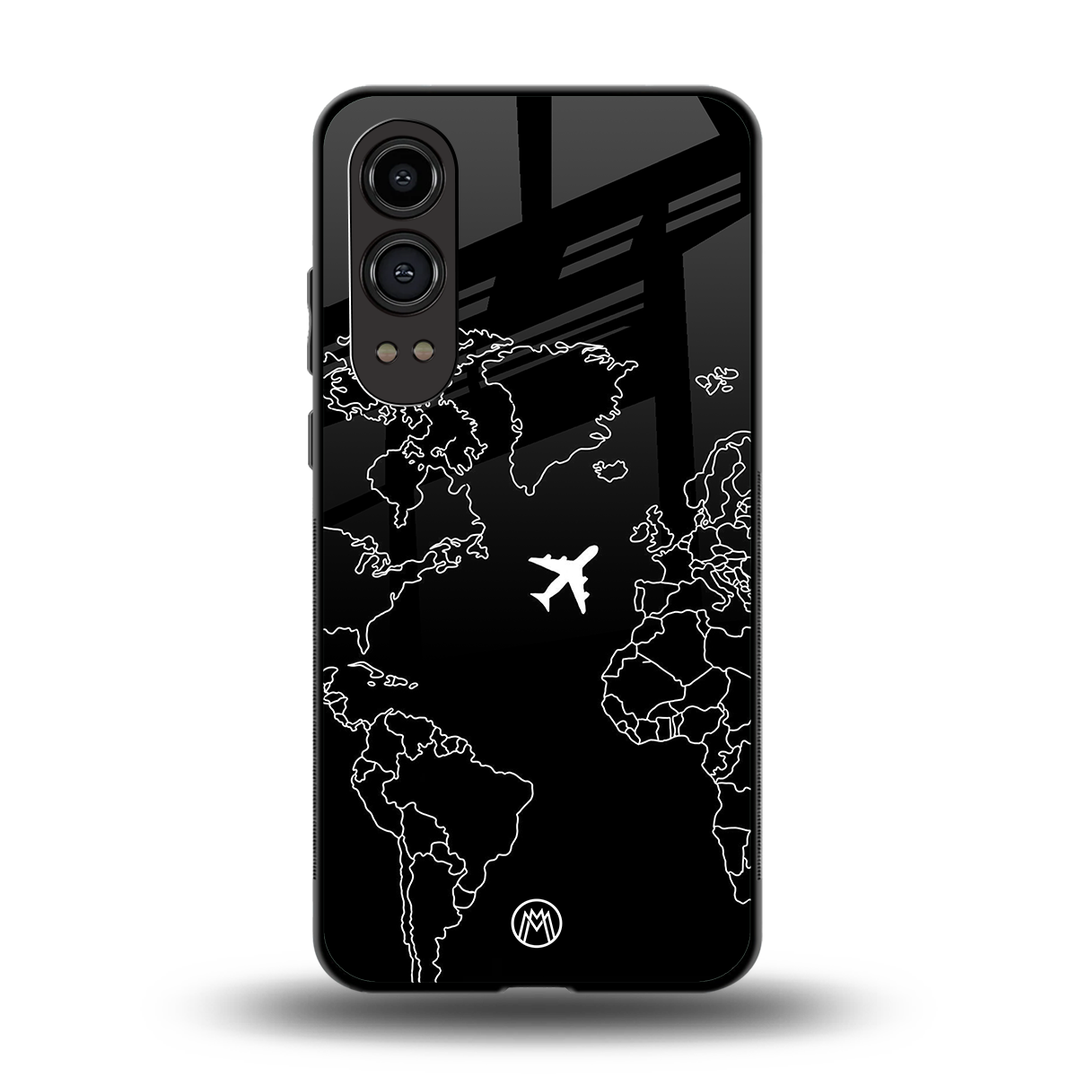airplane flying wanderlust back phone cover | glass case for oneplus nord ce 4 lite