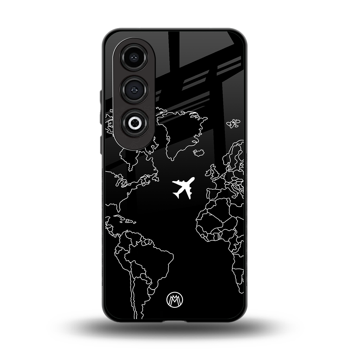 airplane flying wanderlust back phone cover | glass case for oneplus nord ce 4