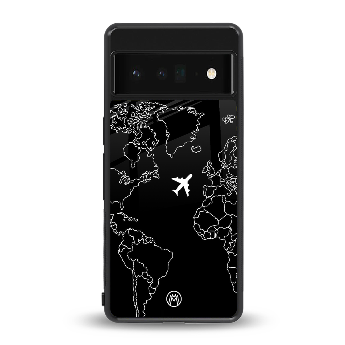 airplane flying wanderlust back phone cover | glass case for google pixel 6 pro