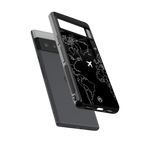 airplane flying wanderlust back phone cover | glass case for google pixel 6 pro