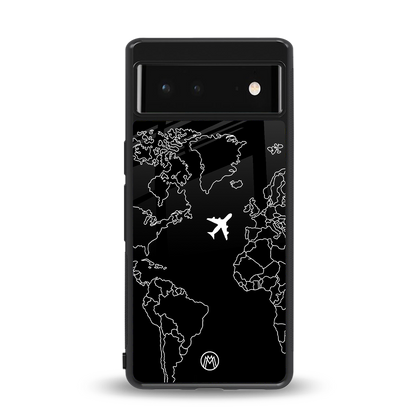 airplane flying wanderlust back phone cover | glass case for Google Pixel 6A