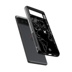 airplane flying wanderlust back phone cover | glass case for google pixel 6