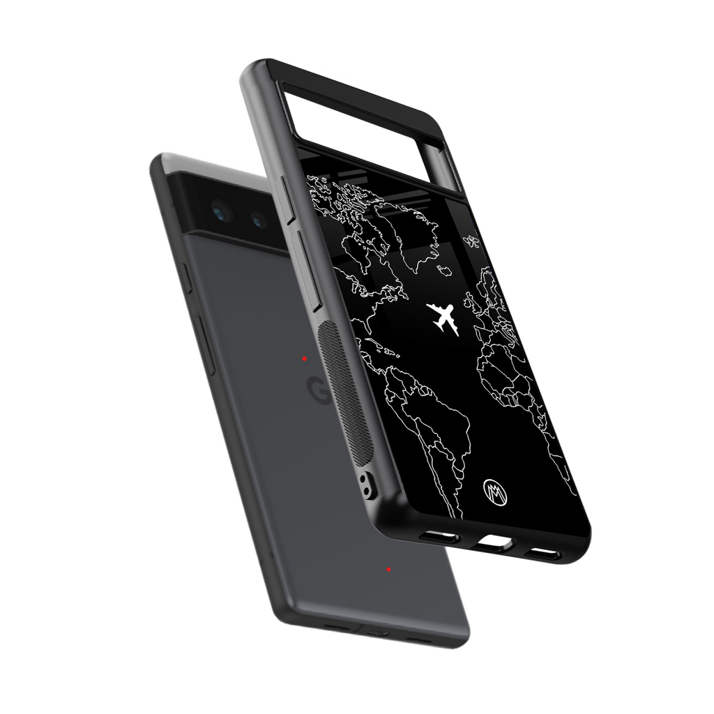 airplane flying wanderlust back phone cover | glass case for Google Pixel 6A