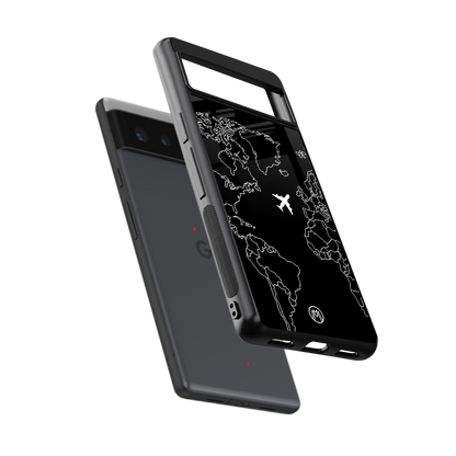 airplane flying wanderlust back phone cover | glass case for Google Pixel 6A