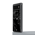 airplane flying wanderlust back phone cover | glass case for google pixel 6