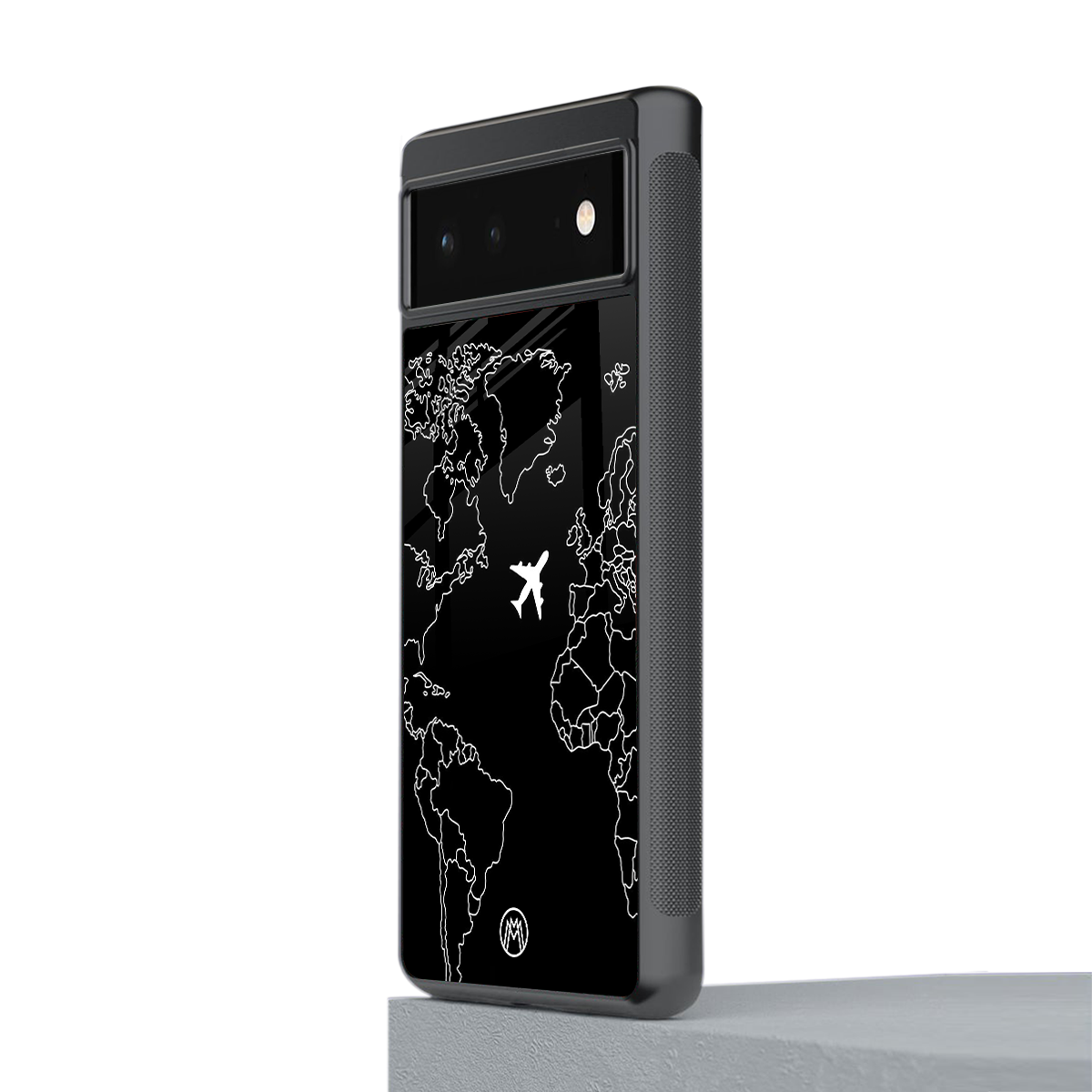 airplane flying wanderlust back phone cover | glass case for google pixel 6