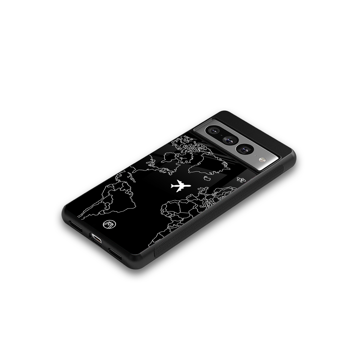 airplane flying wanderlust back phone cover | glass case for google pixel 7 pro