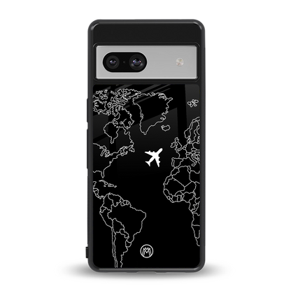 airplane flying wanderlust back phone cover | glass case for Google Pixel 7