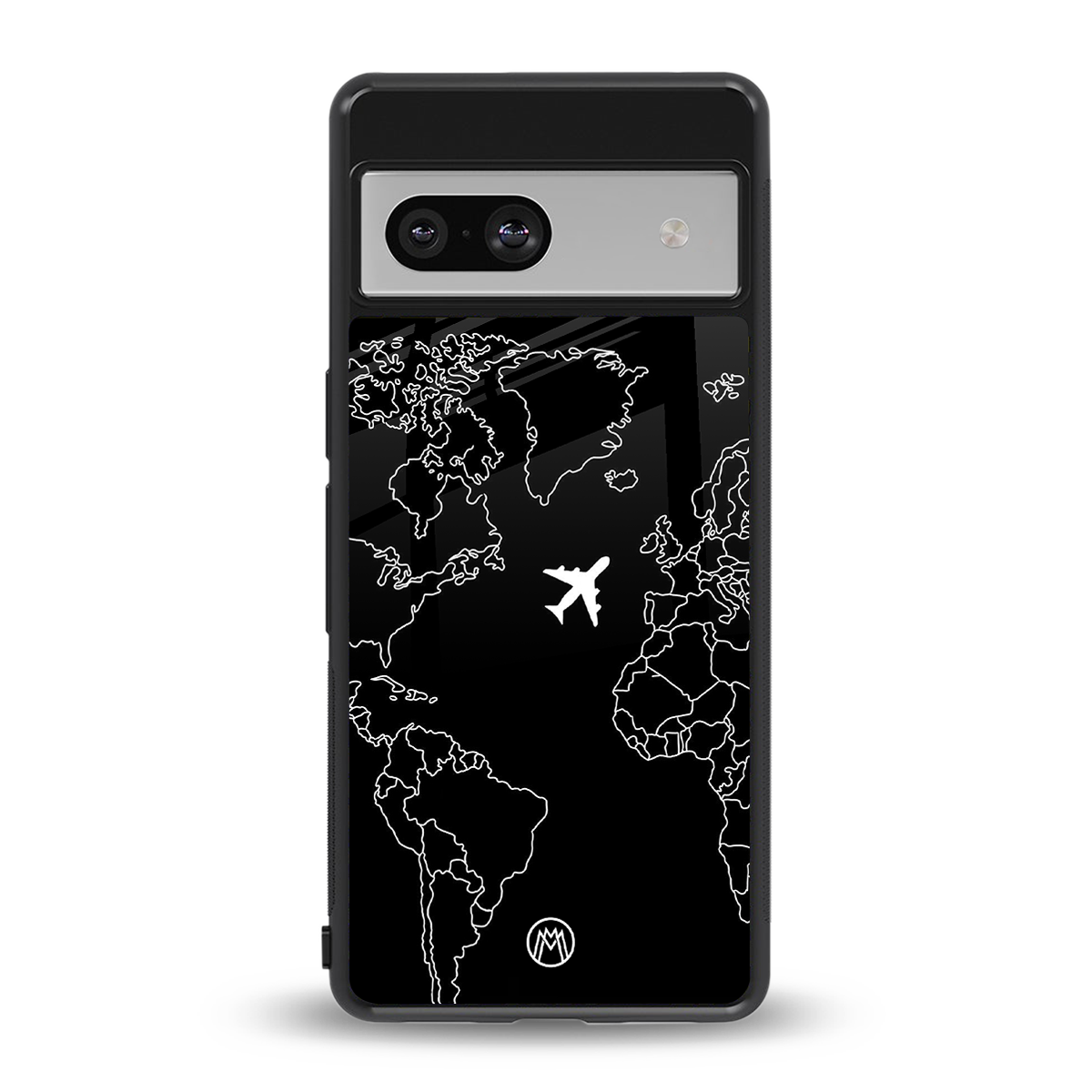 airplane flying wanderlust back phone cover | glass case for Google Pixel 7A