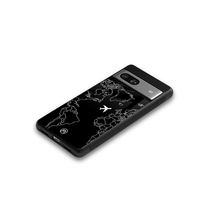 airplane flying wanderlust back phone cover | glass case for Google Pixel 7