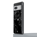 airplane flying wanderlust back phone cover | glass case for Google Pixel 7