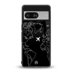 airplane flying wanderlust back phone cover | glass case for Google Pixel 8