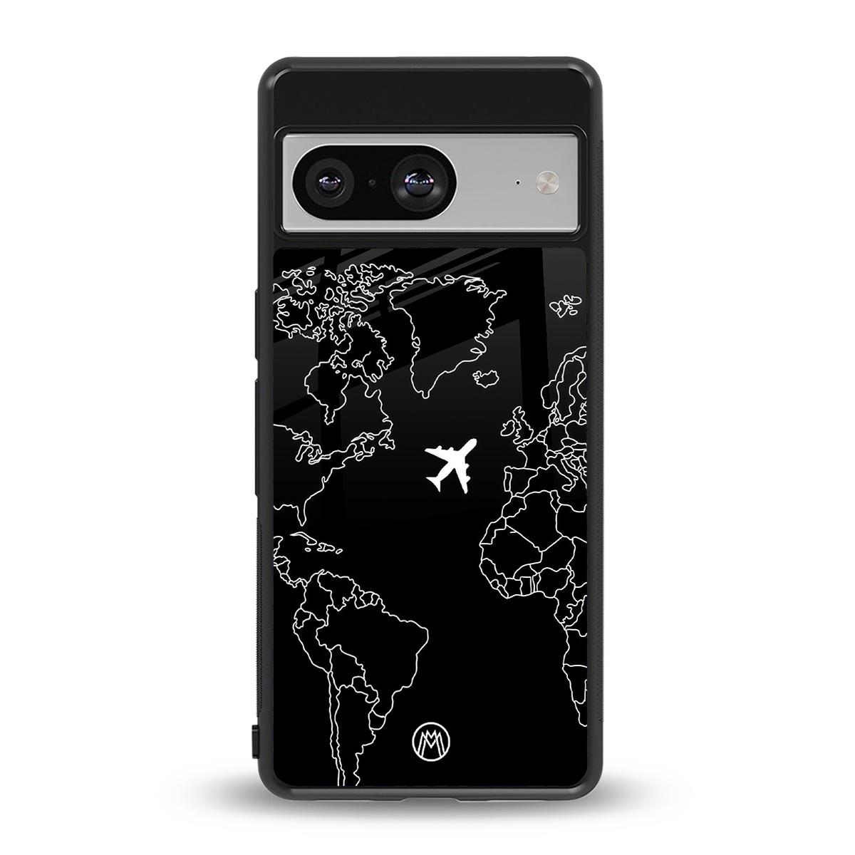 airplane flying wanderlust back phone cover | glass case for Google Pixel 8