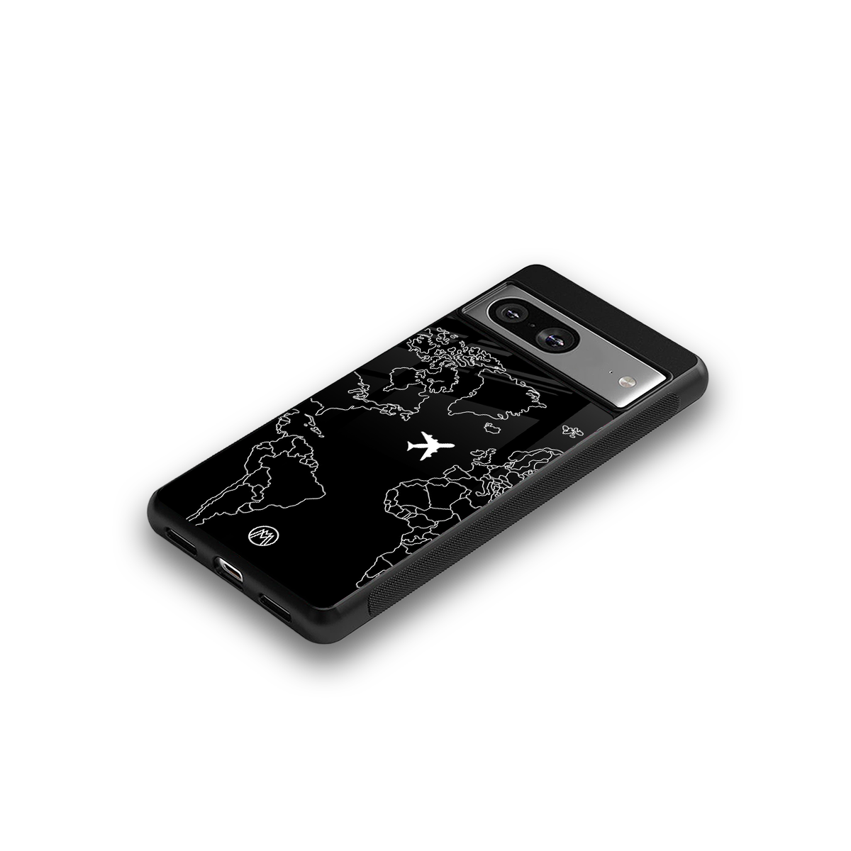 airplane flying wanderlust back phone cover | glass case for Google Pixel 8