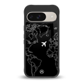 airplane flying wanderlust back phone cover | glass case for google pixel 9