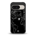 airplane flying wanderlust back phone cover | glass case for google pixel 9