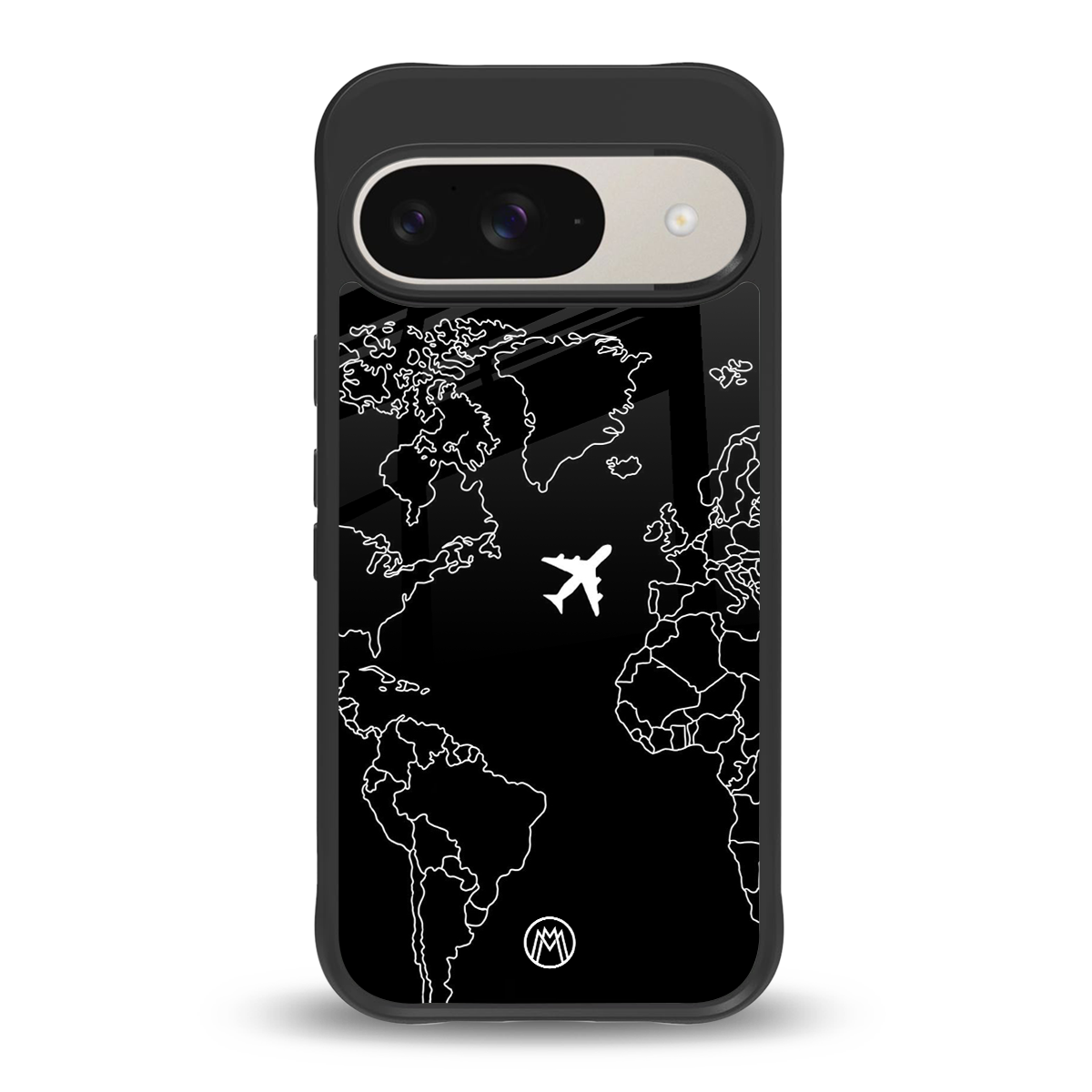 airplane flying wanderlust back phone cover | glass case for google pixel 9