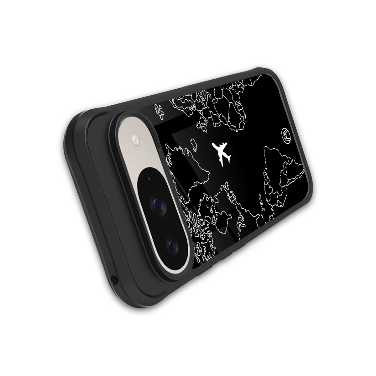 airplane flying wanderlust back phone cover | glass case for google pixel 9