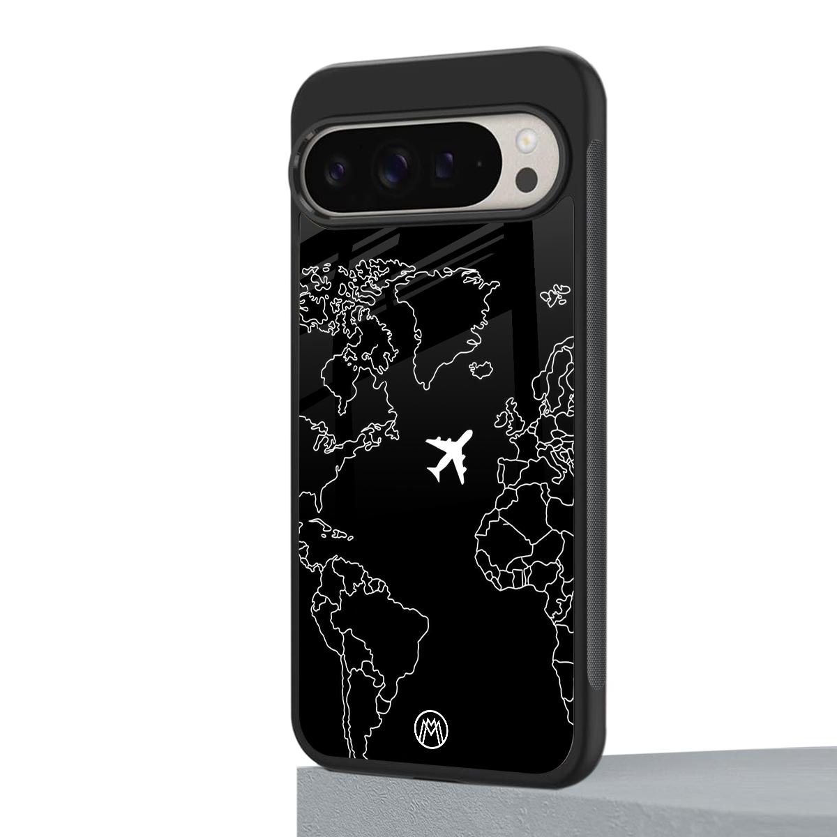 airplane flying wanderlust back phone cover | glass case for google pixel 9 pro xl