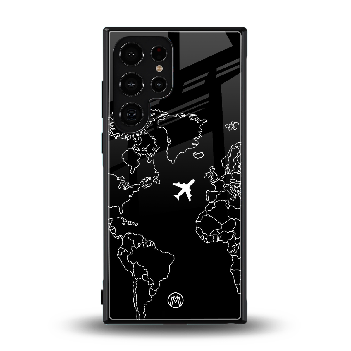 airplane flying wanderlust back phone cover | glass case for samsung galaxy s24 ultra
