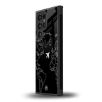 airplane flying wanderlust back phone cover | glass case for samsung galaxy s24 ultra