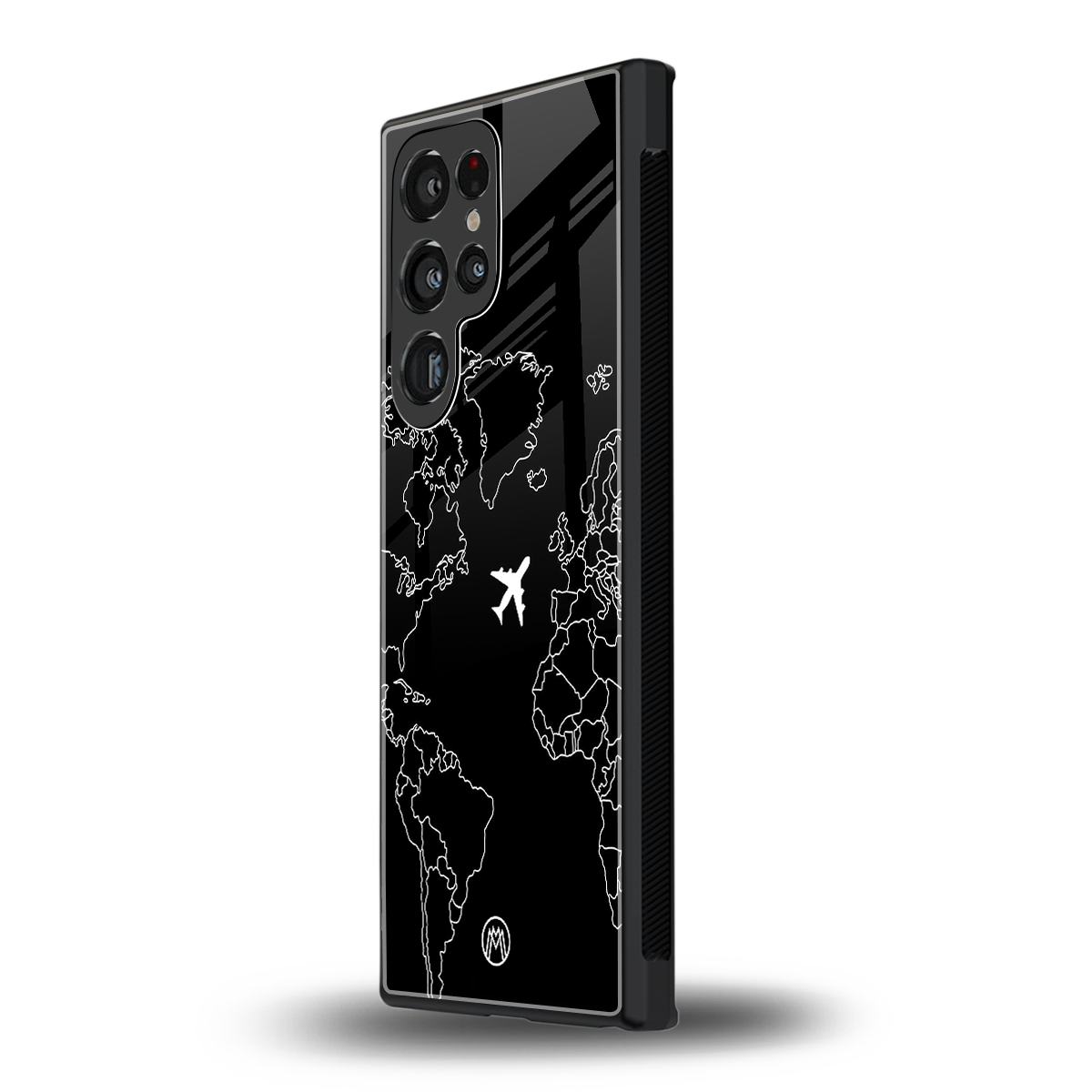 airplane flying wanderlust back phone cover | glass case for samsung galaxy s23 ultra